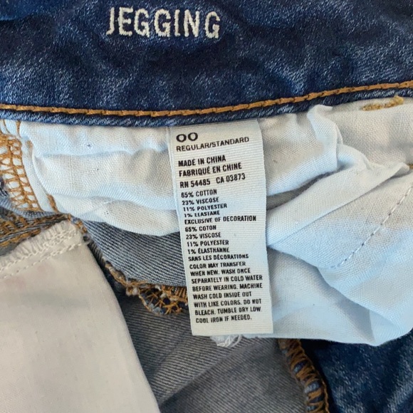 American Eagle Size 00 Jegging Jeans - Picture 6 of 6
